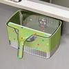 Cartoon Wall Mounted Trash Can Space Saving Kitchen Wastebasket Cute Food Waste Bin  Camping