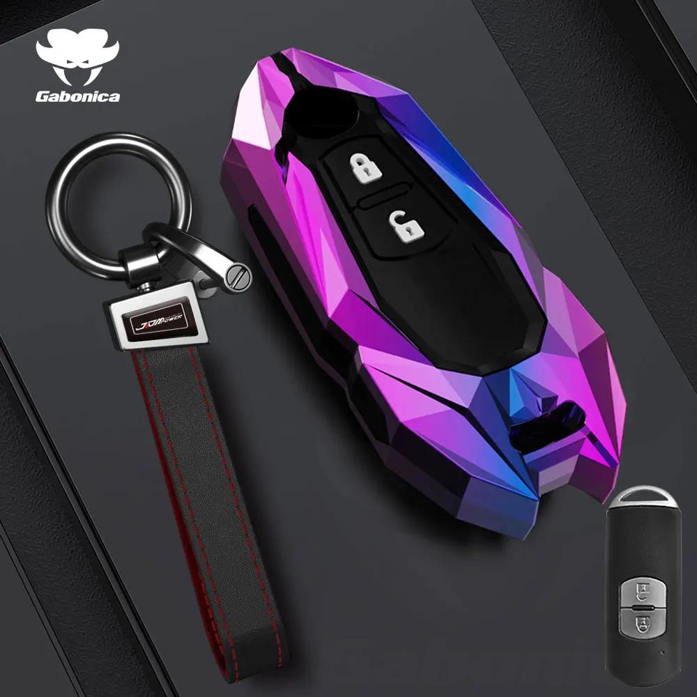 Key Case for Car New 2 3 Buttons Zinc alloy Car Key Fob Case Cover For Mazda 2 3 6 Atenza Axela Demio CX30 CX-4 CX-5 CX5 CX-3 C