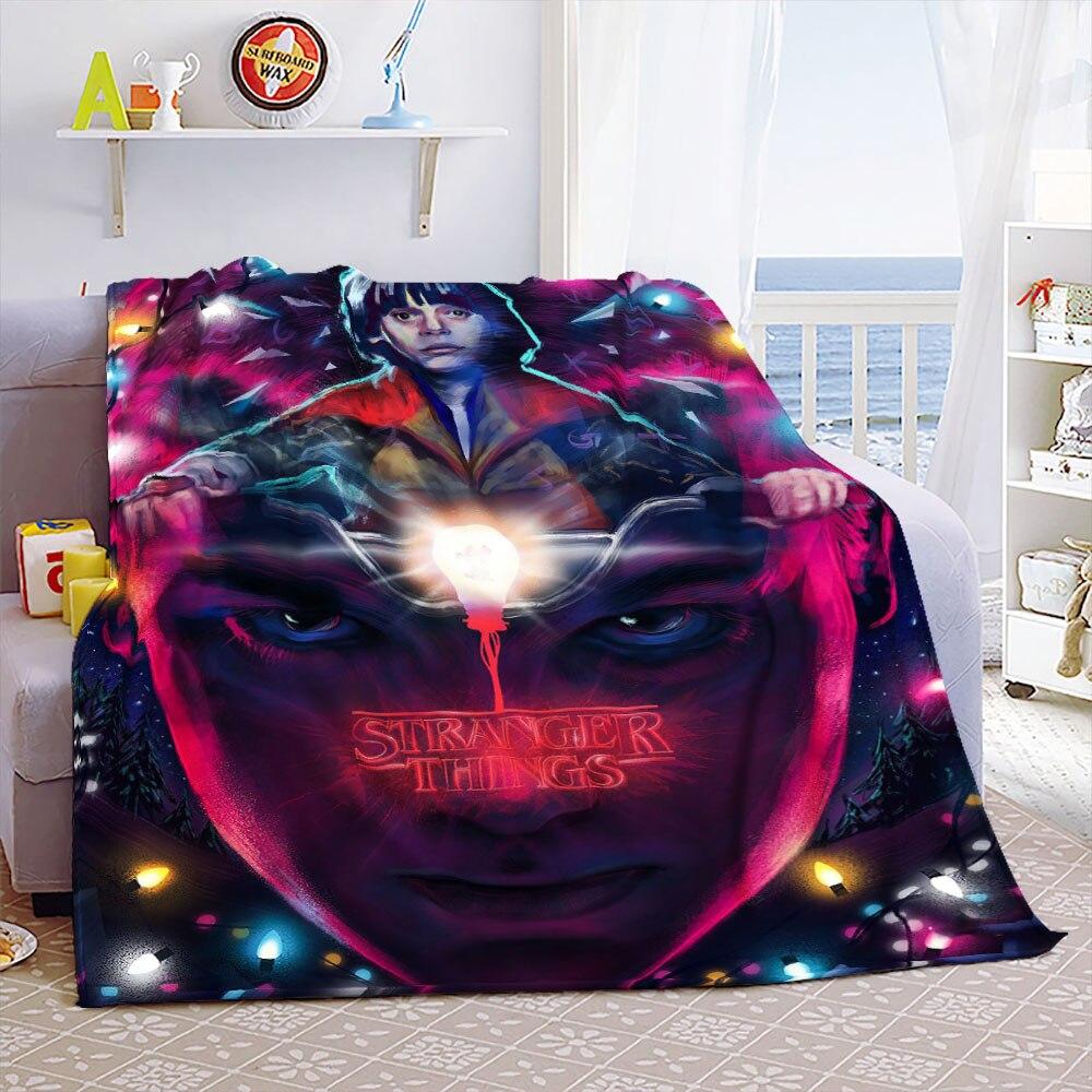 Eddie Munson Stranger Things Tragbare Warme Überwurfdecken für Bettwäsche Reise