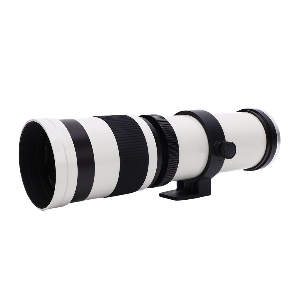 Obiettivo Zoom Teleobiettivo 420 800mm F8.3 Adatto per Fotocamere con Attacco EF EF S Messa a Fuoco Manuale Obiettivo per Fotocamera Lega di Alluminio Vetro Ottico