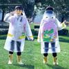 Raincoat Children's 3-6 Years Old Kindergarten Primary School Students with Schoolbag Position Poncho Cartoon Dinosaur Boys and Girls Lengthened