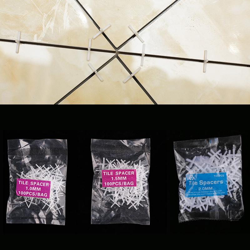 500Pcs 1/1.5/2/2.5/3/5/Mm Plastic Cross Ceramic Tile Leveling System Clips Spacer Ceramic Floor Construction Tools