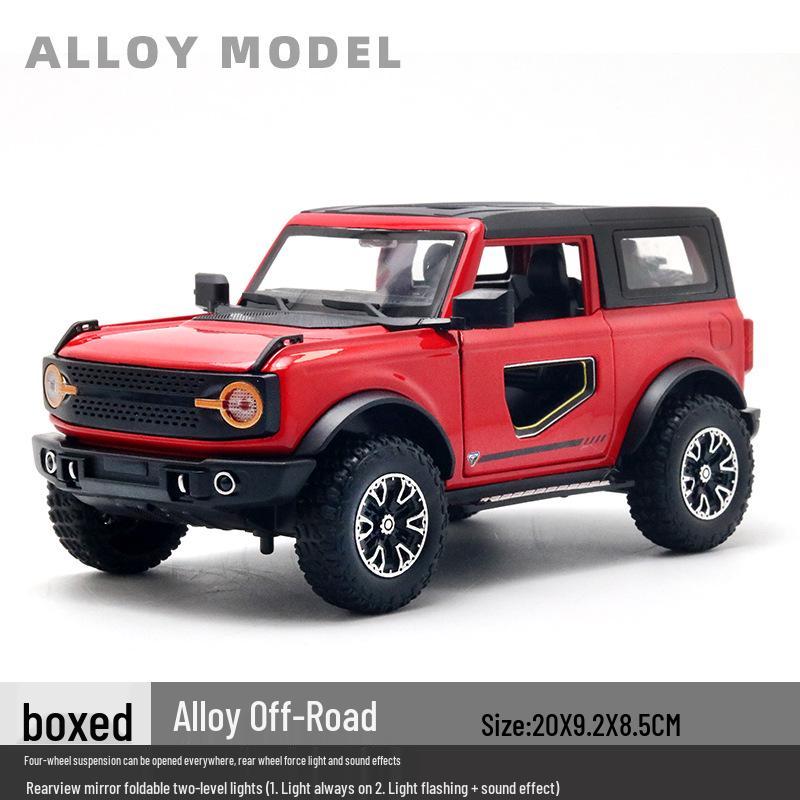 1/24 Alloy Off-Road Vehicle Model Pull-Back Toy with Sound & Light