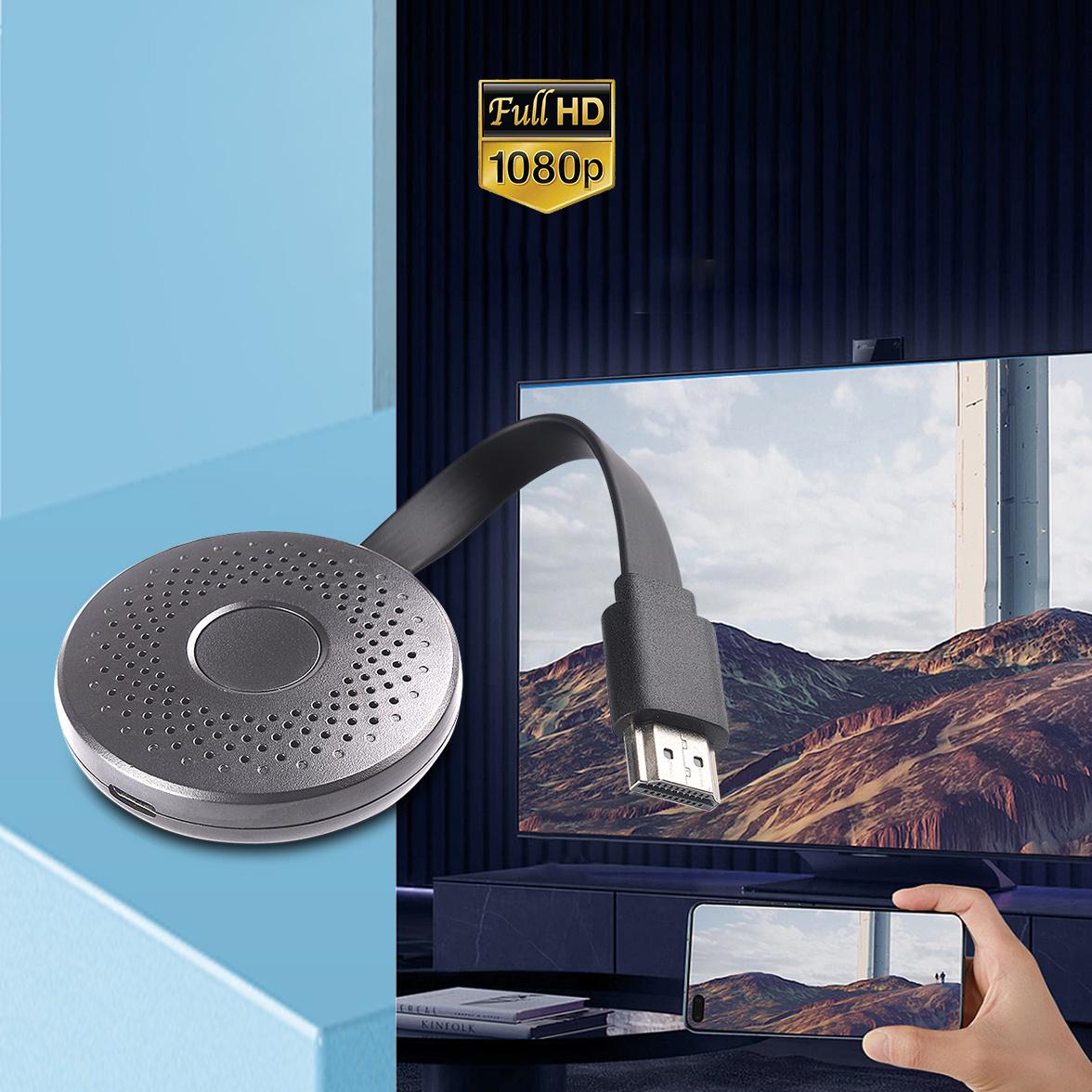 

MEASY A30-1080P Wireless Screen Mirroring Device HDMI Dongle Support Airplay/Miracast/DLNA As Shown A