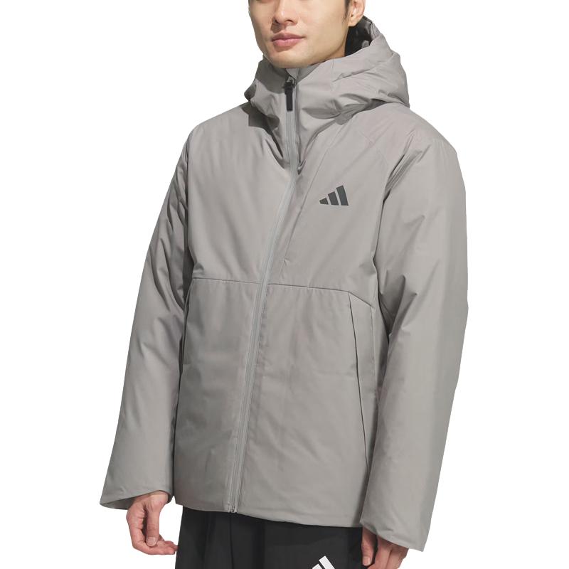 

Adidas Hooded Sports Casual Zipper Long Sleeve Down Jacket Men Outerwear KQ5503 S