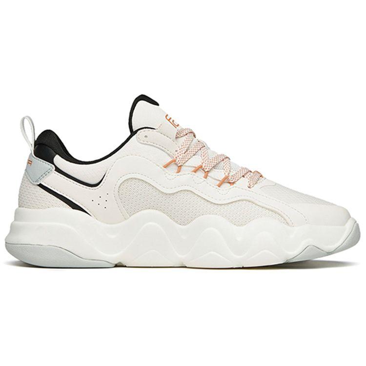Anta Afterwave 1.0 Lifestyle Series Synthetic Leather Fabric Non-Slip Wear-Resistant Increased Height Low-Top Dad Shoes Women Shoes 122148068-3