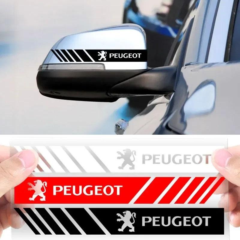 For Peugeot 2Pcs Car Styling Rearview Mirror Decal Stickers Car Styling for Peugeot 5008 4008 3008 207 M308 408 307 508 GT Auto