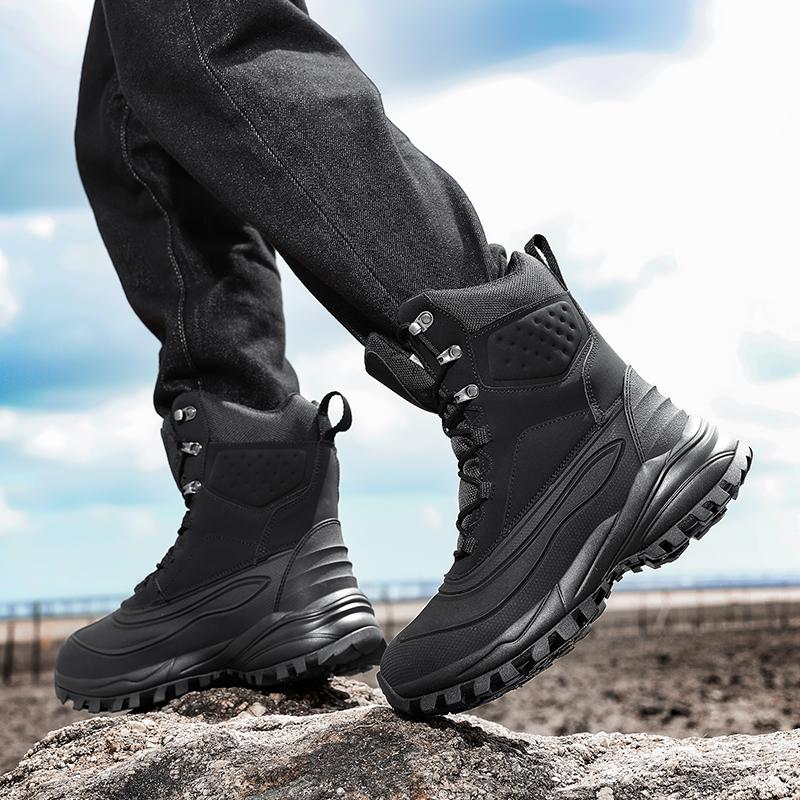 39-48 Winter Herren Übergröße Winter Plus Samt Verdickung Warme Schnee Baumwollschuhe Schneestiefel