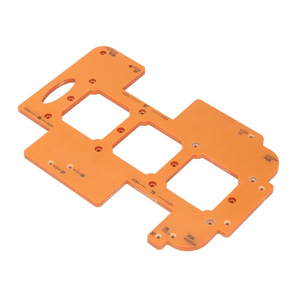 Switch Socket Bottom Box Template 7x7cm Hole Multi Functional R20 R25 R30 Corner Radius Template
