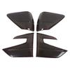 4x ABS plastic Black Car Tail Light Cover Brake Light Wide Indicator Protective Cover Suitable for Subaru Forester -2024