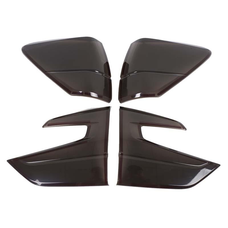 4x ABS plastic Black Car Tail Light Cover Brake Light Wide Indicator Protective Cover Suitable for Subaru Forester -2024