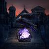 "Raven's Moonlight" Gotische Led Lamp – Mysterieuze Kraai Op Gloeiende Bol Sculptuur, 3D Holle Lantaarn Met Violet Licht