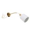 Wall Sconce Gold Brass Dimmable Bulb Frosted Finish Ceramic Lampshade Wall Light Fixture for Bedroom