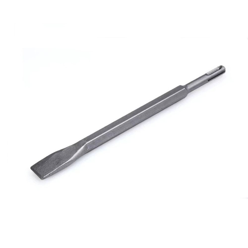 4Pcs Pointed /Flat Bit Hammer Drill Bit Round Shank Rotary Hammer Gouge Set  Tile Slotting