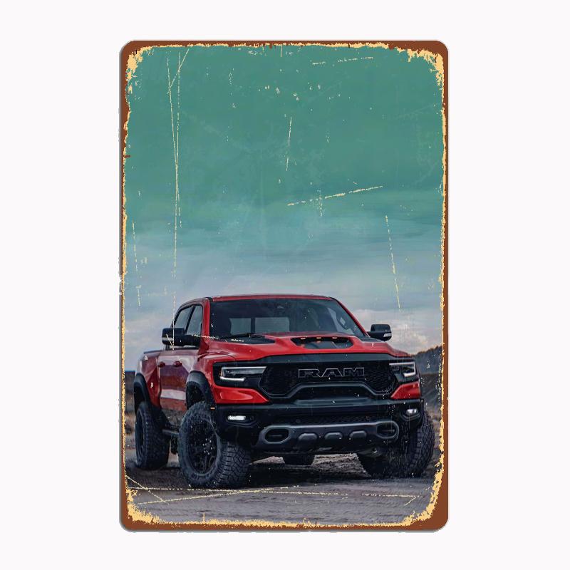 

Ram TRX Автомобільний Постер Металевий Постер Ретро Гараж Декорації для Вітальні Для Чоловіків Стіна Кастомна Бляшана Вінтажний Домашній Декор 30x40cm(11.8x15.7inch)