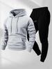 Men's Spring & Autumn Casual Hoodie Sports Set - Luxurious American Style Two-Piece