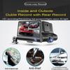 Camecho 3 In 1 4 Inch Car DVR 170 Degree 1080P HD Dash Cam Dual Lens Dashcam with Rear View Camera Car Front Back Inside Video Recorder