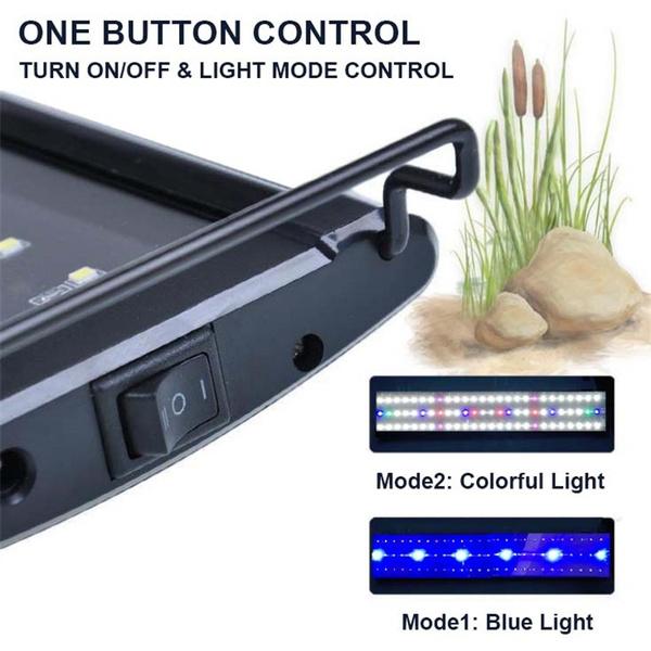 New 30/40cm Aquarium LED Light Full Spectrum Colorful for Fish Tank Coral Aquaculture Plant