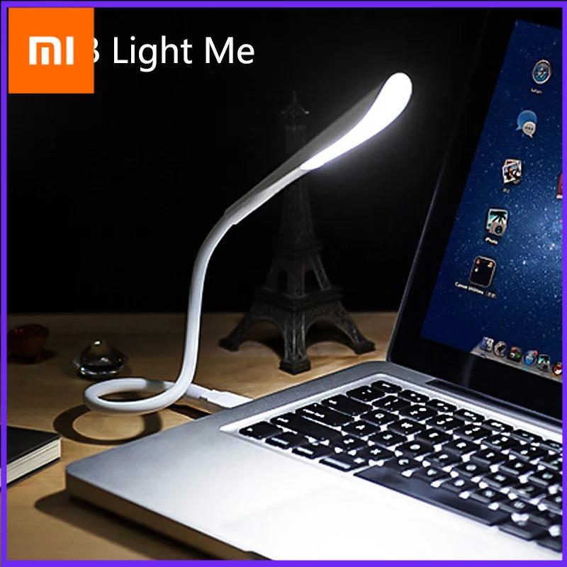 Xiaomi Mini Portable Laptops HERYAW3 USB LED Light BendableTable Desk Lamp for Reading Work Power Bank Camping PC Laptops Book Night Lighting