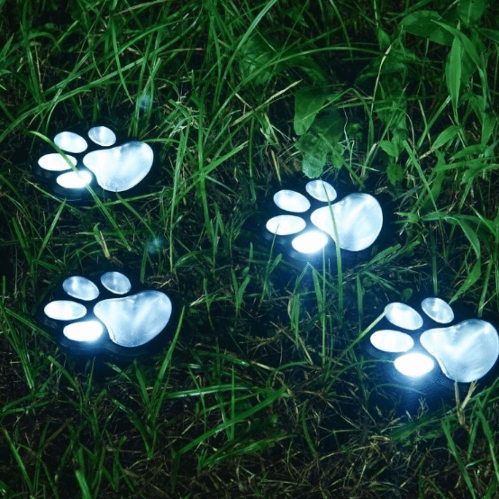 4Pcs Auto on/Off Solar Stone Lamp Energy Saving Outdoor Dog Claw Lamp LED Solar Light  Outdoor