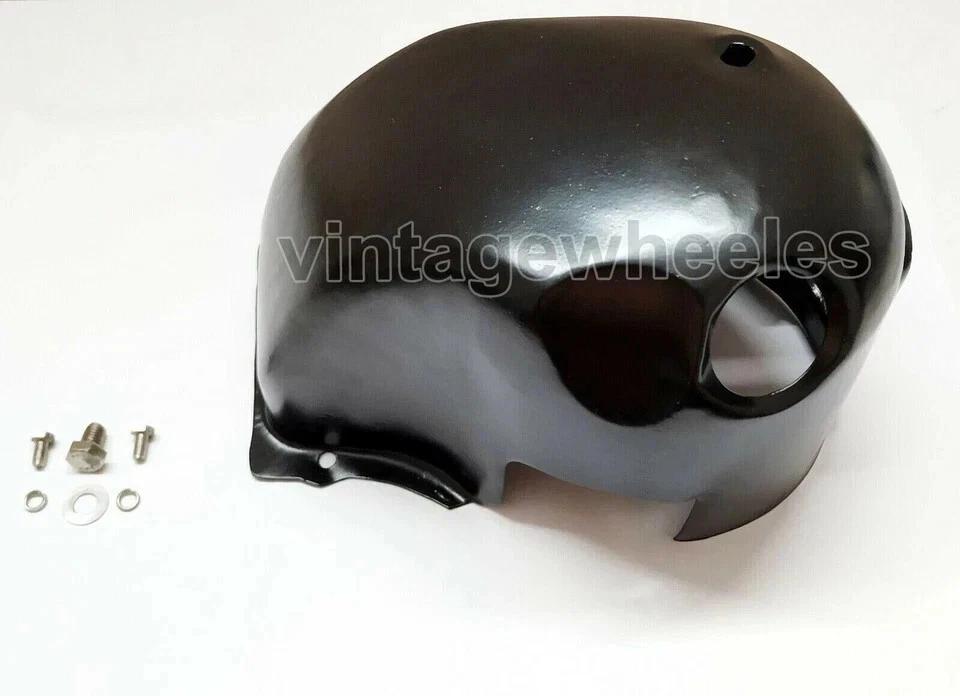 Lambretta GP-LI-SX-TV Black Cylinder Head Cowl & Stainless Steel Fixings Kit