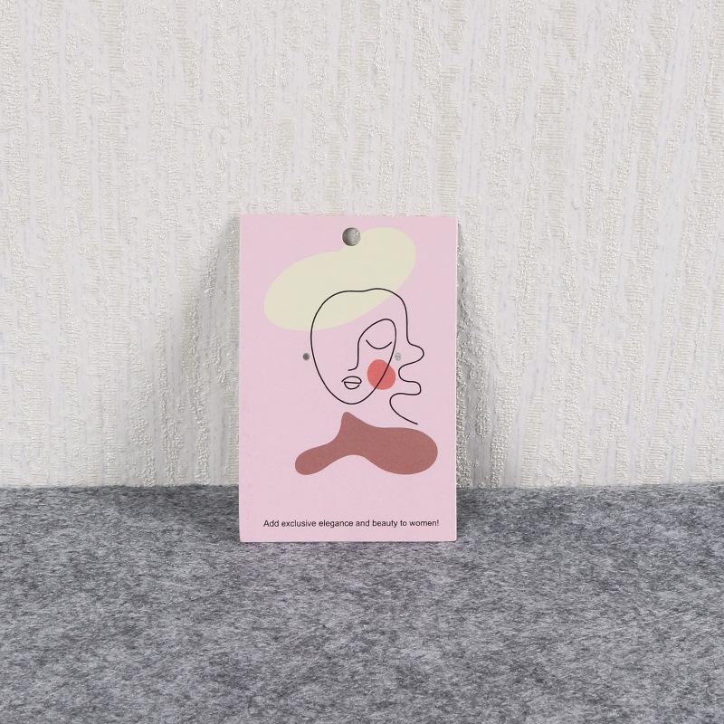 100PCS Paperboard Necklace Paper Card Beauty Jewelry Cardboard Earring Display Card  Jewelry Packing