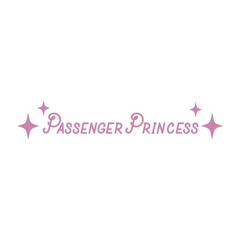 Passenger Princess Inspirational Rearview Mirror Car Sticker