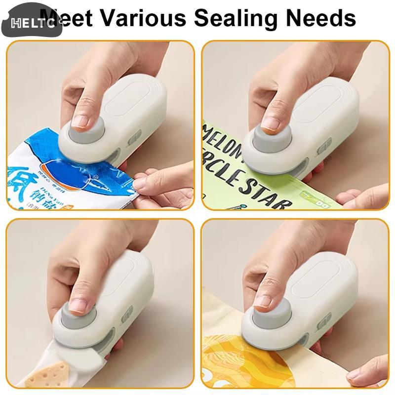 1pcs Mini Heat Bag Sealing Machine Package Sealer Bags Thermal Plastic Food Bag Closure Portable Sealer Kitchen Accessories