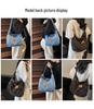 Korean Retro Distressed Women's Crossbody Tote Bag 2026