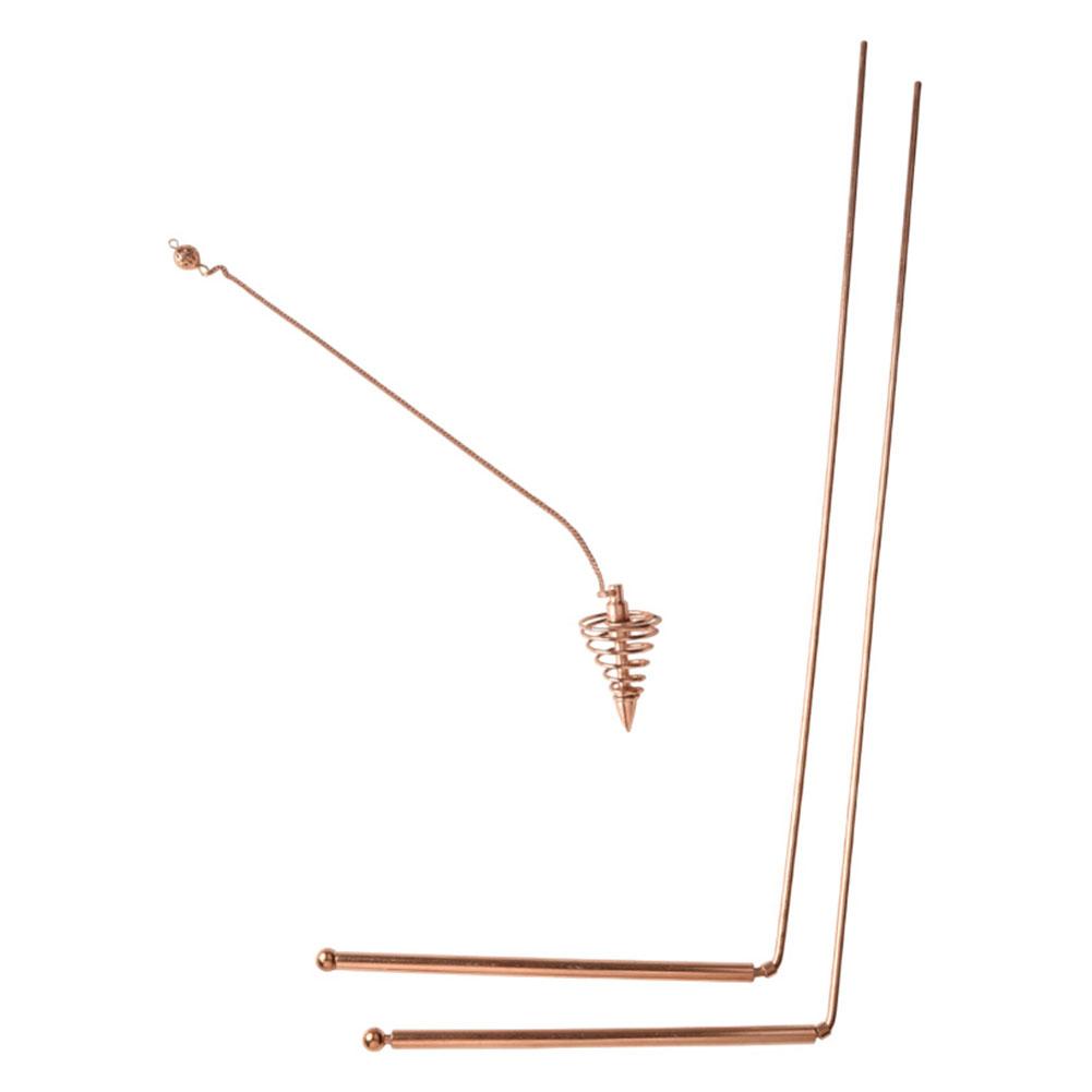 1 Set Copper Probe Rod Gold Measuring Rods With Pendulum Tools Hunting For Water Treasure Gold Lost Items Finding Tools