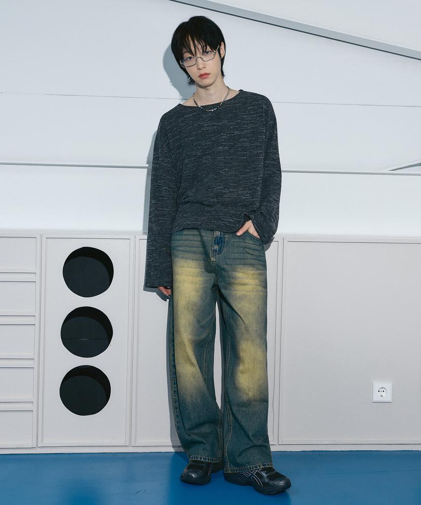 LXT Soft Crop Knit Long Sleeve [Charcoal]