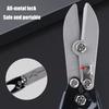 5 Blade Metal Sheet Crimping Tool Steel Ergonomic Nonslip Handle For Gutter Pipe Systems Secure Lock Design