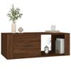 Coffee Table Brown Oak Effect 100 X 50.5 X 35 Cm Engineered Wood
