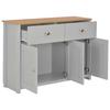 VidaXL Buffet Grey 112x35x81 Cm 283743
