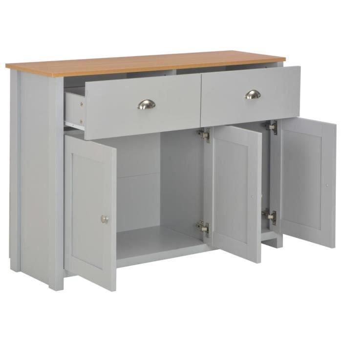 VidaXL Buffet Grey 112x35x81 Cm 283743
