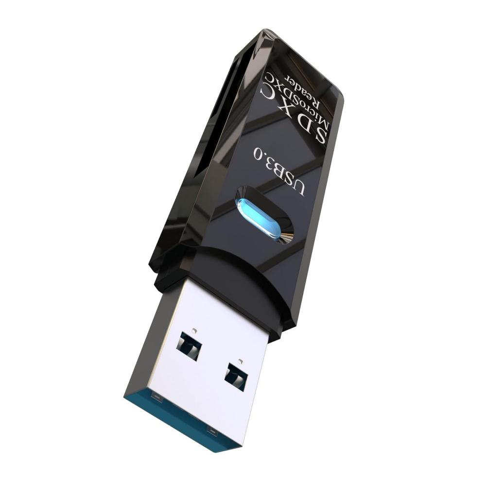 USB3.0 Micro SD Card Reader 5Gbps 2-in-1 SD Card Reader For SDXC SDHC MMC