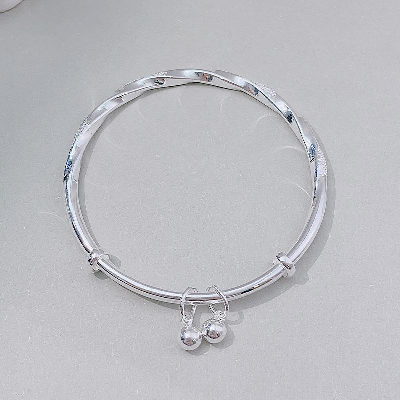925 Sterling Silver Full-blown Flowers Bracelet For Women Original Texture Adjustable Solid Bracelets Light Luxury Party Jewelry