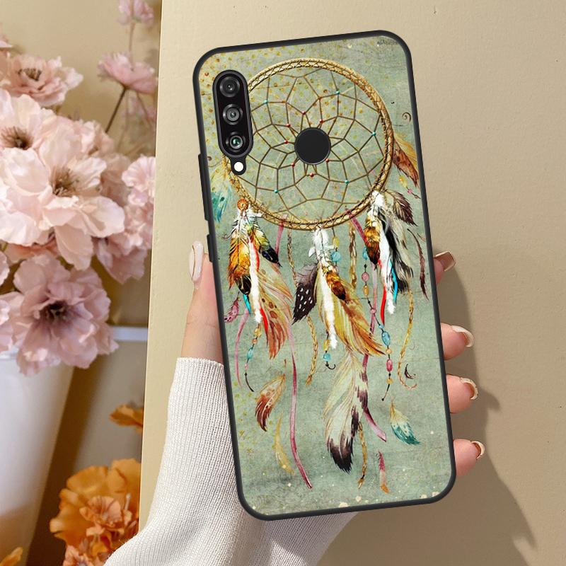 Dream Catcher Feather Wolf For Huawei Nova Y70 Y91 Y61 Y73 Y72 Y90 Y60 12s 12i 11i 8i 9 10 SE P40 Lite P30 P60 Pro Case