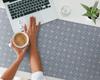 Decorative Mat for Laptop On Desk Geometric Retro Pattern 120X60 Cm