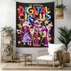 Digital Circus Wall Decor Tapestry Art For Pet Memorial Birthdaywedding Party Backdrop Family Gift