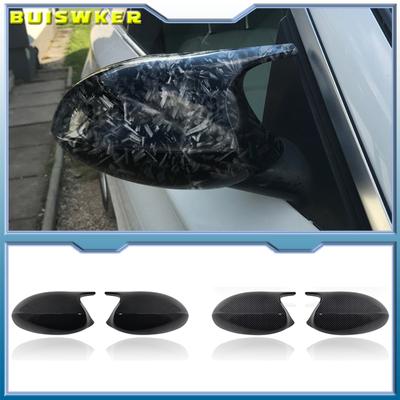 Ersatz-Rückspiegel-Seitenspiegel-Abdeckungen für BMW E90 E91 E92 E93 E81 E87 E82 E88 3 1 Serie M Zubehör Carbon Fiber Gloss