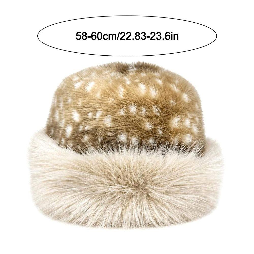 Plush Winter Hat Fluffy Fur Fisherman Hat New Bucket Hat  for Women Girls