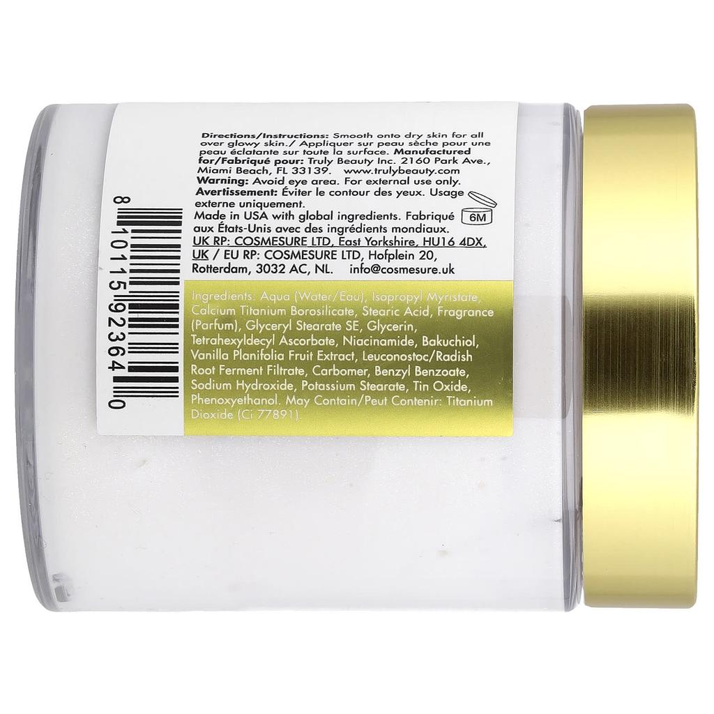 Truly Beauty, Vanille Baby Schimmer Körperbutter, 198ml (6,7 fl oz)