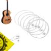 6Pcs .028-.043 Folk Guitar Nylon String 6-string Acoustic Guitar Strings Replacement for Beginners Performers Durable