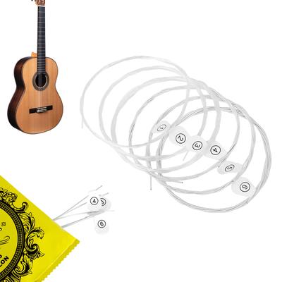 6 шт. .028-.043 Нейлонові струни для фолк-гітари 6-струнні струни для акустичної гітари Заміна для початківців Виконавців Міцні