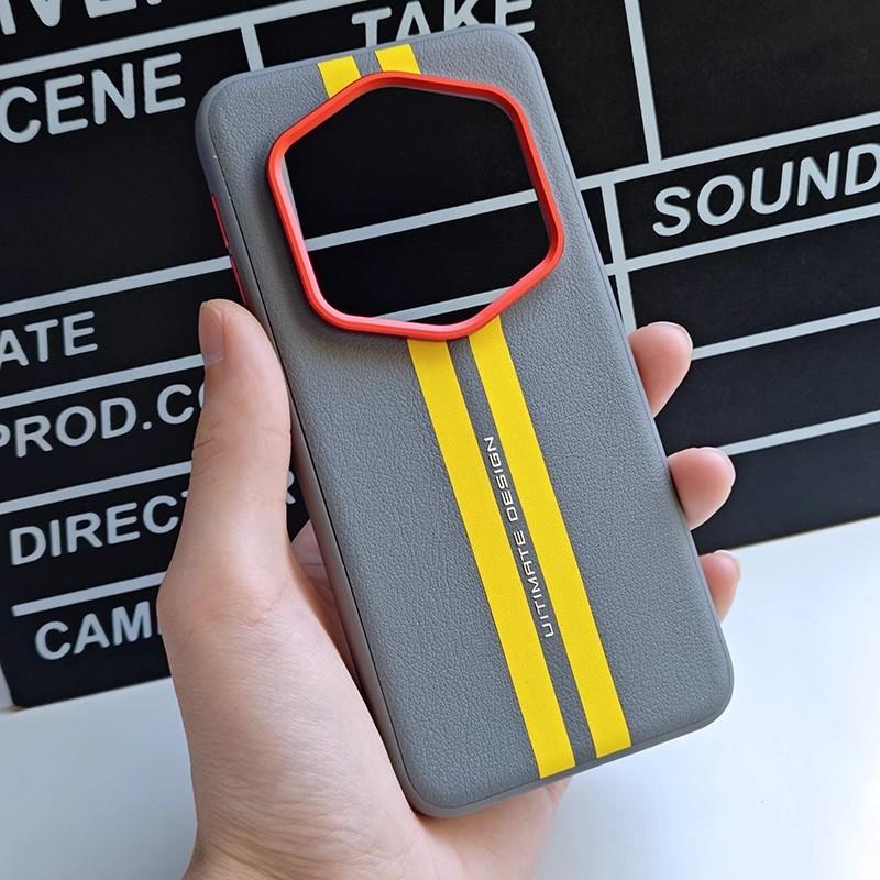 Case For Honor Magic 7 RSR Porsche Design Hard Case Anti Drop PU Leather Protection Rear Cover Honor Magic 7 Pro Phone Shell