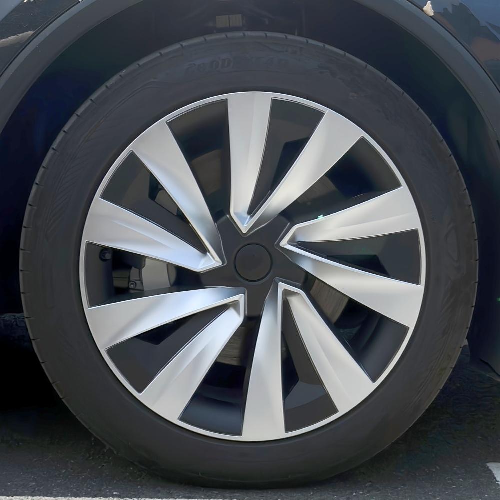 4PCS For Tesla Model Y Juniper 19 Inch Wheel Hubcap Car Replacement Wheel Cover Automobile Hub Cap Full Rim Car 2025 Accessories