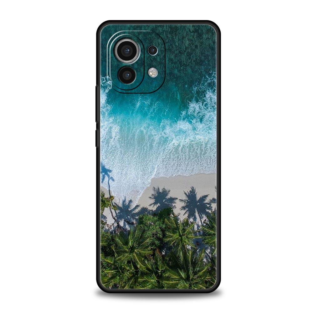 Phone Case For Xiaomi Mi 15 14 14T 13T 12T Pro 12 13 11 Lite 5G 11T X6 X5 Pro Soft TPU Cover Coconut Palm Tree