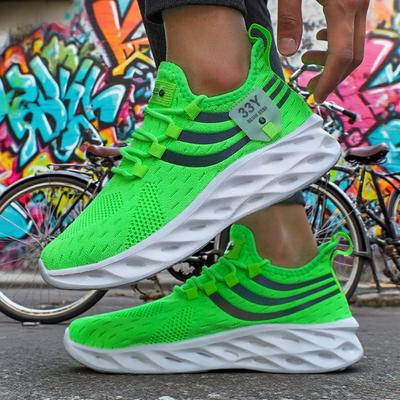 Best Selling Men'S Breathable Athletic Sneakers Men Running Walking Shoes Lightweight Breathable Trendy Casual Sports Shoes