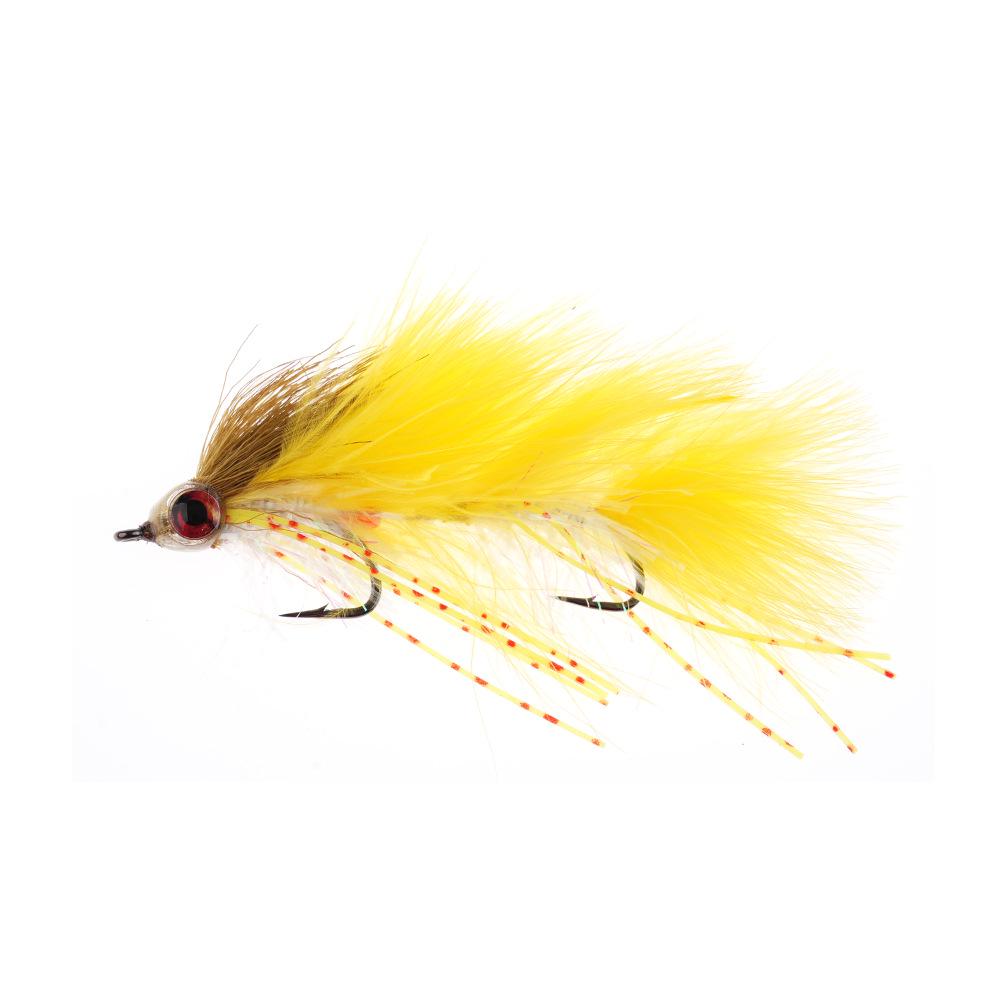 

New Double Hook Multi-section Fly Fishing Lure Bait - Ribbon Fish 1/0 Accessories жовтий